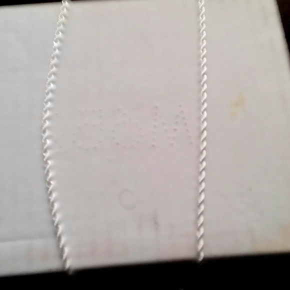 Sterling Silver Filled Rope Chain Necklace - Picture 2 of 8